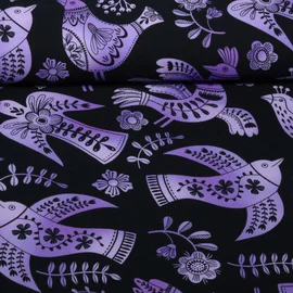 Bio Canvas "Southern Ease" Wild Chorus Schwarz Lila