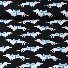 Bio Canvas "Wiener Dog" Schwarz