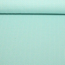 Bio Jacquard Jersey - Beetles & Bugs Jacquard Mini Bow Knit Türkis