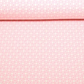 Bio Jacquard Jersey "Gleam" Tiny Tango Knit Rosa