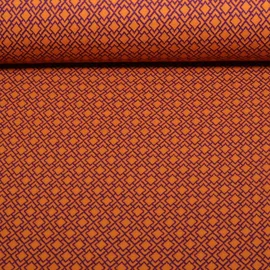 Bio Jacquard Jersey "Gleam" Tiny Tango Knit Rost