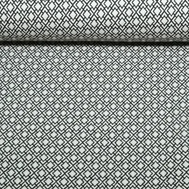 Bio Jacquard Jersey "Gleam" Tiny Tango Knit Schwarz