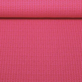 Bio Jacquard Jersey "Western Fairy Tales" Field Knit Pink