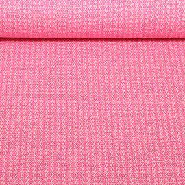 Bio Jacquard Jersey "Western Fairy Tales" Field Knit Rosa