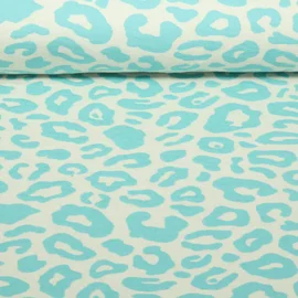 Bio Jacquard Jersey "Western Fairy Tales" Safari Doubleface Ecru