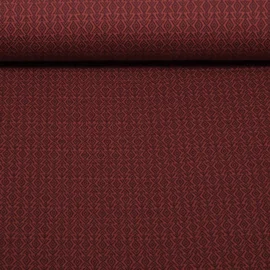 Bio Jacquard Jersey "Western Fairy Tales"Field Knit Rot