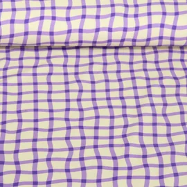 Bio Jersey Hamburger Liebe Picknick Check Lila