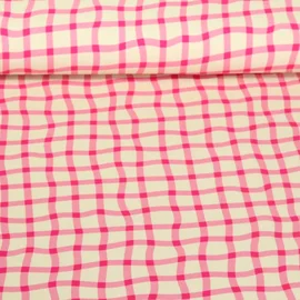 Bio Jersey Hamburger Liebe Picknick Check Pink