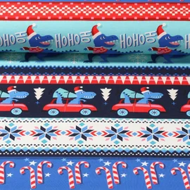 Bio-Jersey "Happy Rexmas" Blau
