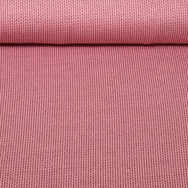 Bio Jersey Jacquard Knit Knit Altrosa