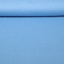 Bio Jersey Jacquard Knit Knit Hellblau