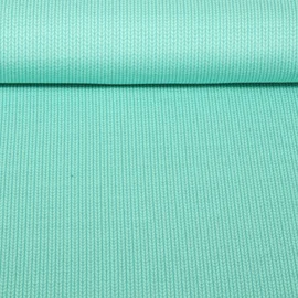 Bio Jersey Jacquard Knit Knit Türkis