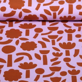Bio Jersey Jennifer Bouron Blumen Abstrakt Lavendel