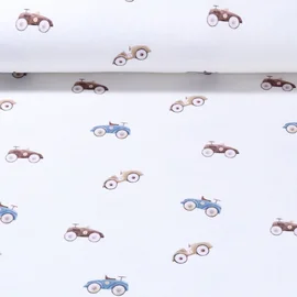 Bio Jersey Rennwagen Wollweiß