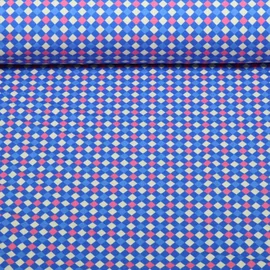 Bio Jersey "Southern Ease" Woven Light Royalblau