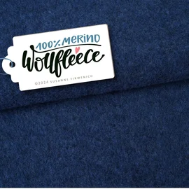 Bio Merino Wollfleece Dunkelblau