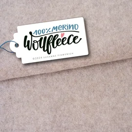 Bio Merino Wollfleece Dunkles Sand