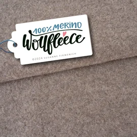 Bio Merino Wollfleece Mittelbraun Melange 