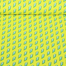 Bio Musselin Glatt "Choose your Vibe" Power Gelb