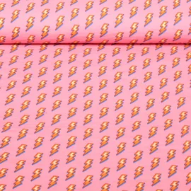 Bio Musselin Glatt "Choose your Vibe" Power Rosa