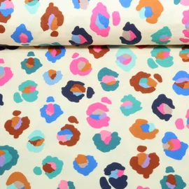 Bio Musselin "Gleam" Glamouflage Ecru