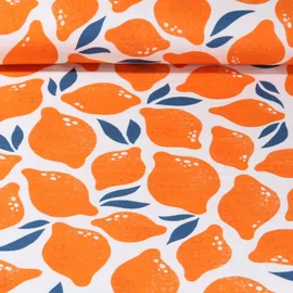 Bio-Musselin "Limone" Orange