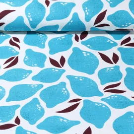 Bio-Musselin "Limone" Türkis