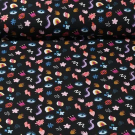 Bio-Musselin "Magical" Schwarz