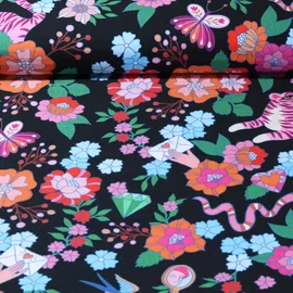 Bio-Musselin "Mixed Emotions" Schwarz