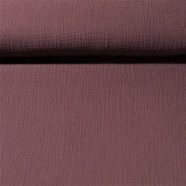 Bio Musselin "Penny" Aubergine