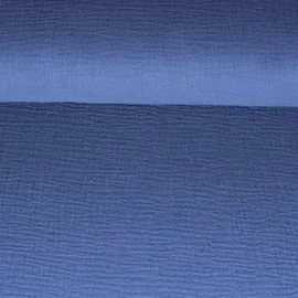 Bio Musselin "Penny" Blau