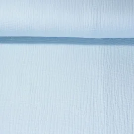 Bio Musselin "Penny" Hellblau