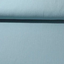 Bio Musselin "Penny" Helles Jeansblau