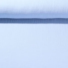 Bio Musselin "Penny" Himmelblau