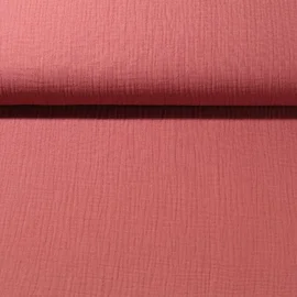 Bio Musselin "Penny" Rouge