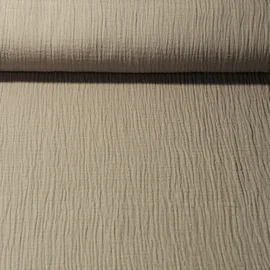 Bio Musselin "Penny" Taupe