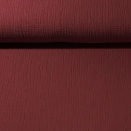 Bio Musselin "Penny" Weinrot