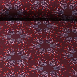 Bio-Musselin "Starlight" Bordeaux