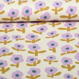Bio Rippjersey Jennifer Bouron Blumen Natur Lavendel