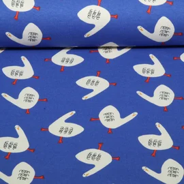 Bio Rippjersey Jennifer Bouron Gänse Blau