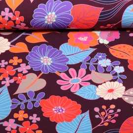 Bio Sommersweat "Gleam" Bloomorama Bordeaux