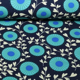 Bio Sommersweat -"Queen of Hearts" Court Garden Navy