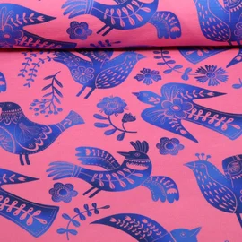 Bio Sommersweat "Southern Ease" Wild Chorus Pink Blau