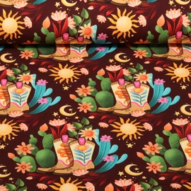 Bio Sommersweat "Western Fairy Tales" Cowgirls Rot