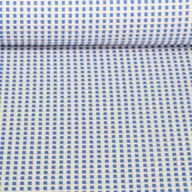 Bio Waffeljersey Hamburger Liebe Picknick Waffles Knit Blau