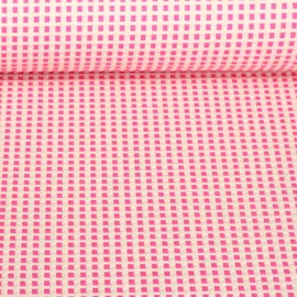 Bio Waffeljersey Hamburger Liebe Picknick Waffles Knit Pink