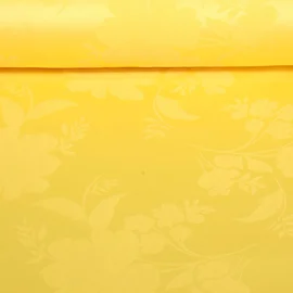 Blusen- & Kleiderstoff Blumen Gelb