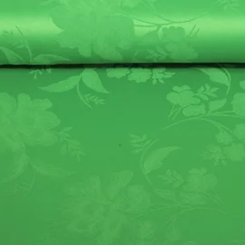 Blusen- & Kleiderstoff Blumen Grasgrün