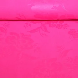 Blusen- & Kleiderstoff Blumen Pink