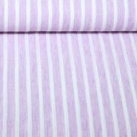 Blusen- & Kleiderstoff Streifen Melange Flieder